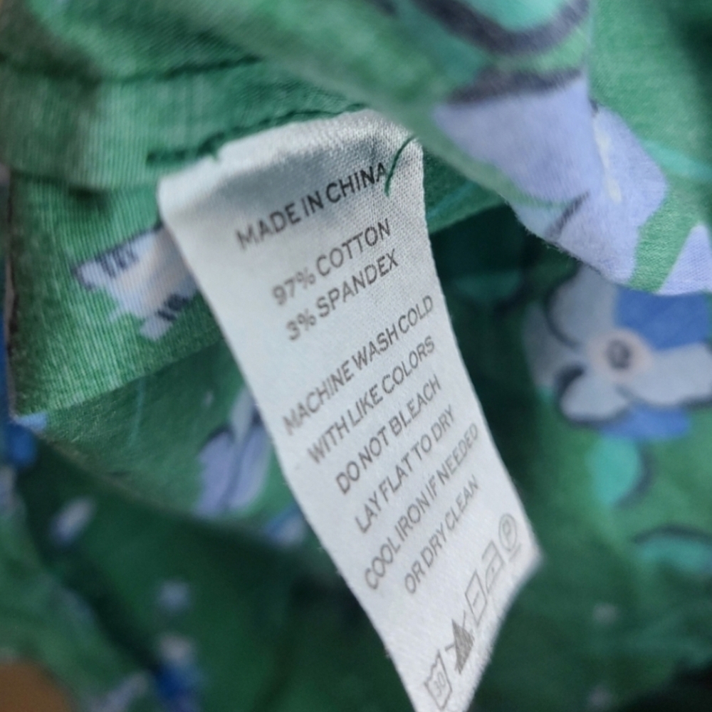 Hill House Katherine blue green floral mini dress, medium - Picture 4 of 5